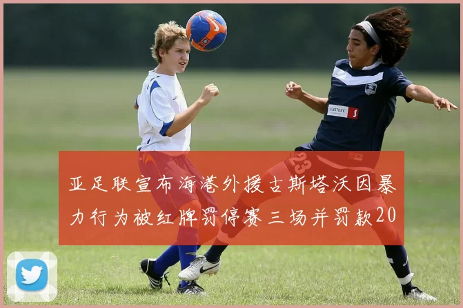 亚足联宣布海港外援古斯塔沃因暴力行为被红牌罚停赛三场并罚款2000美元