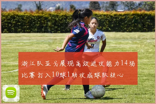 浙江队亚戈展现高效进攻能力14场比赛打入10球1助攻成球队核心